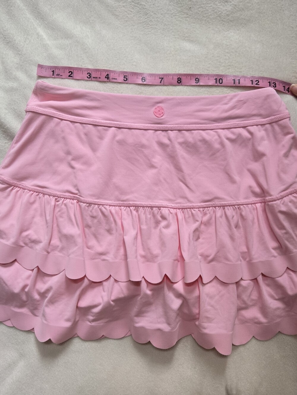 Lilly Pulitzer UPF 50+ Luxletic Miesha Scallop Skort In Pink Size Small - Picture 3 of 5